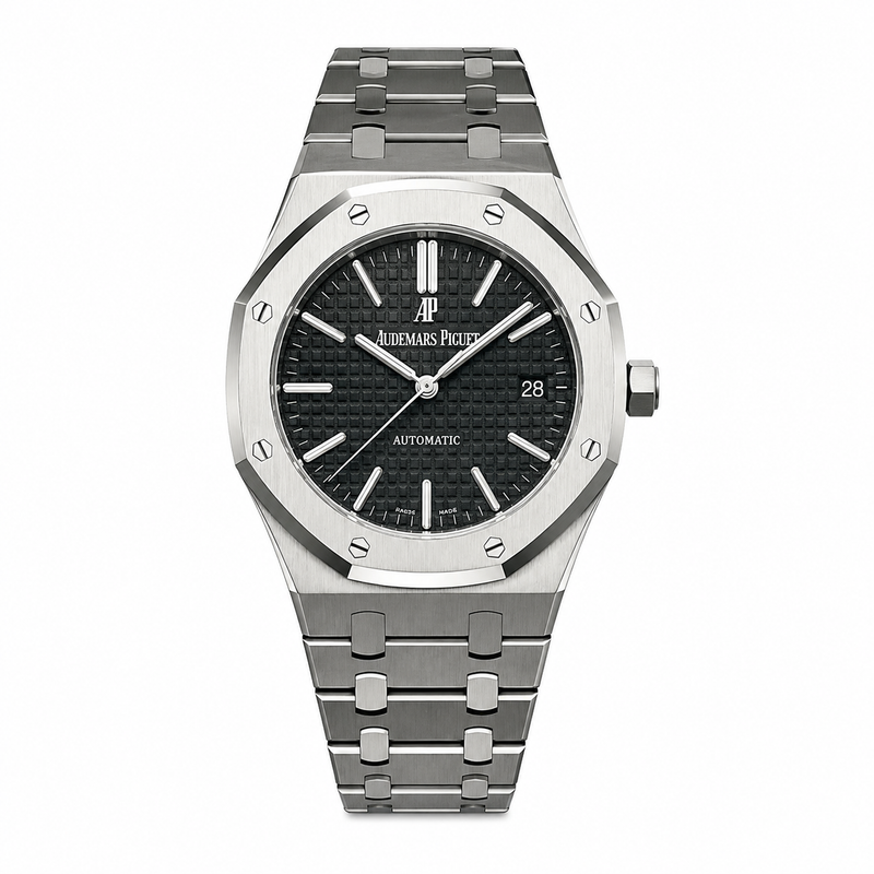 Royal Oak Style Men's Luxury Stainless Steel Watch | Premium Analog